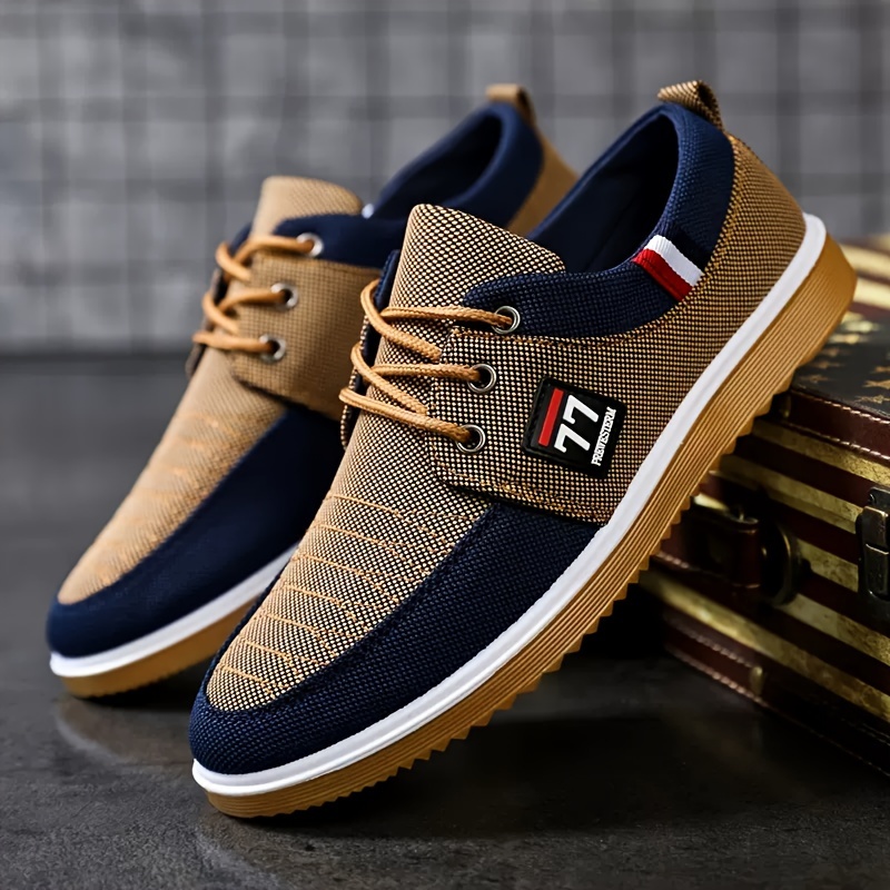 New Fashionable Trendy Men's S - Knit Fabric Lace Up Sneakers recension och pris