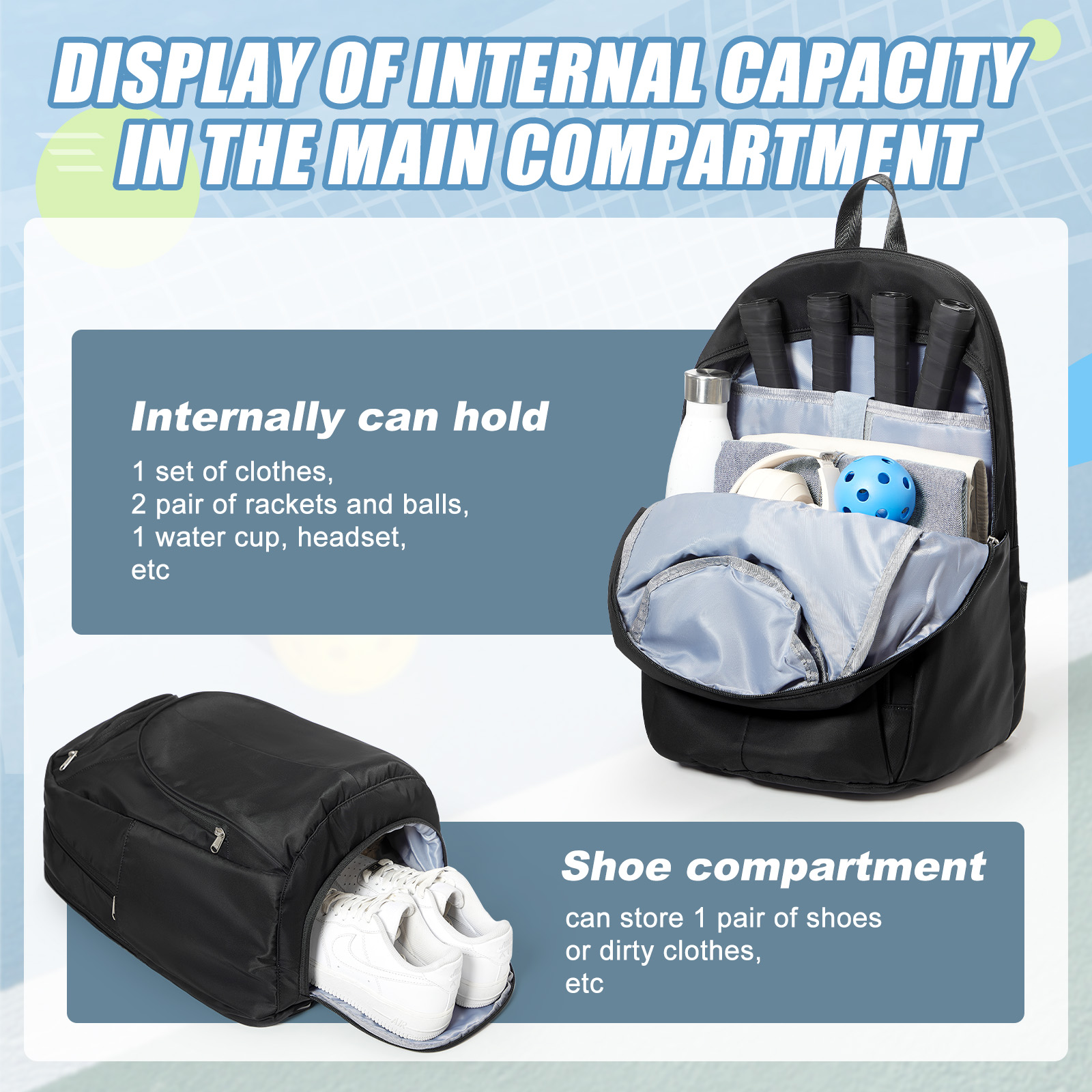 Tennis Bag Tennis Backpack 2 R - Men'S Shoes recension och pris