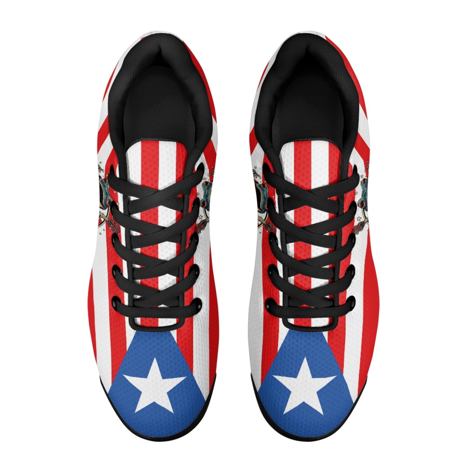 PENSTROLL Red White Blue Star  - Air Cushion Jogger Shoes Men recension och pris