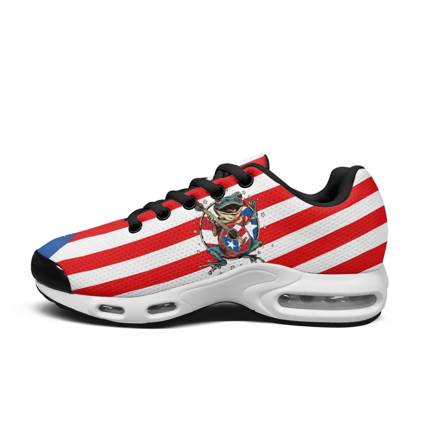 PENSTROLL Red White Blue Star  - Air Cushion Jogger Shoes Men recension och pris