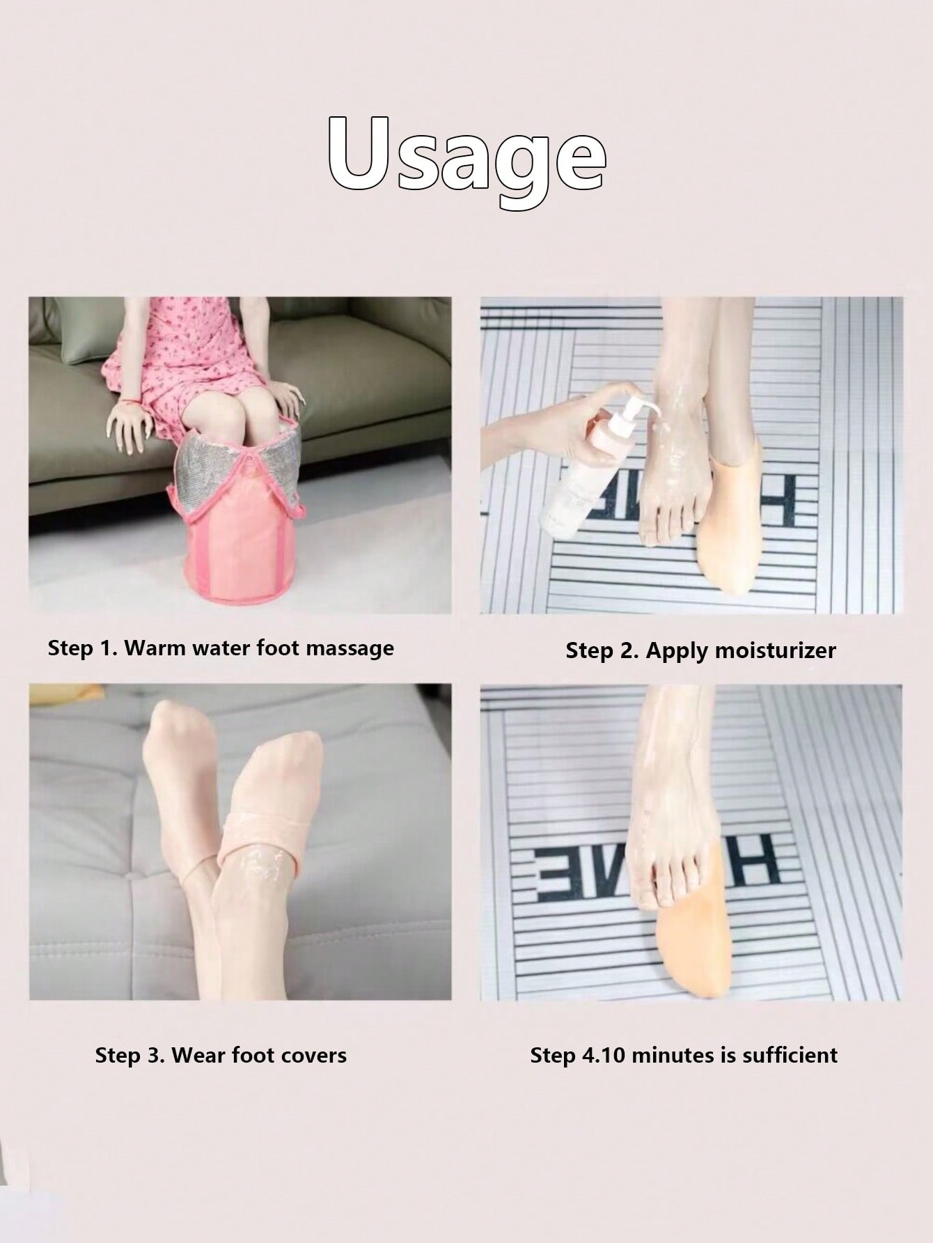1 Pair Reusable Silicone Moist - Heels recension och pris