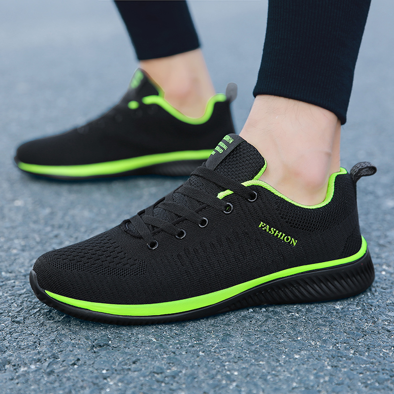 MAEDEF Athletic Shoes for Men  - Knit Fabric Lace Up Sneakers recension och pris