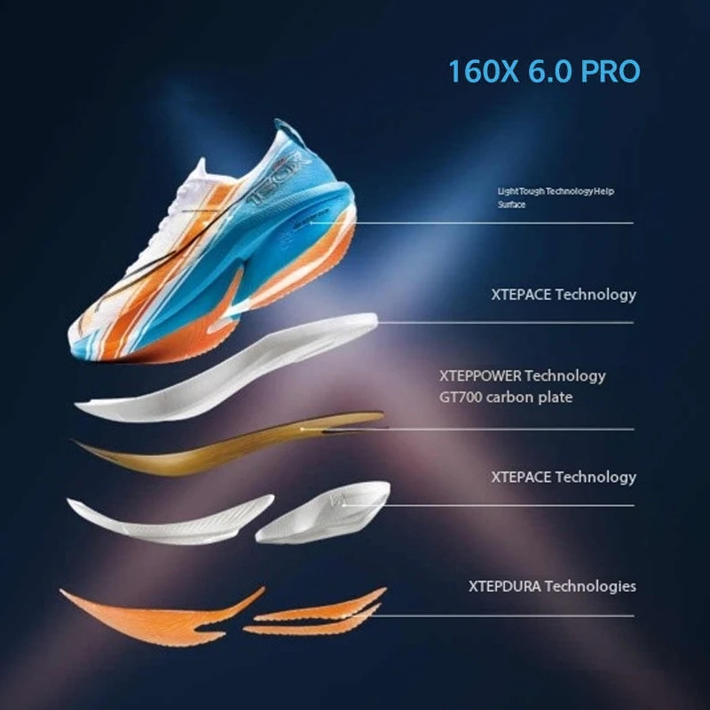 Xtep 160X 6.5 PRO Running Shoe - Carbon Plate Marathon Racing Shoes recension och pris