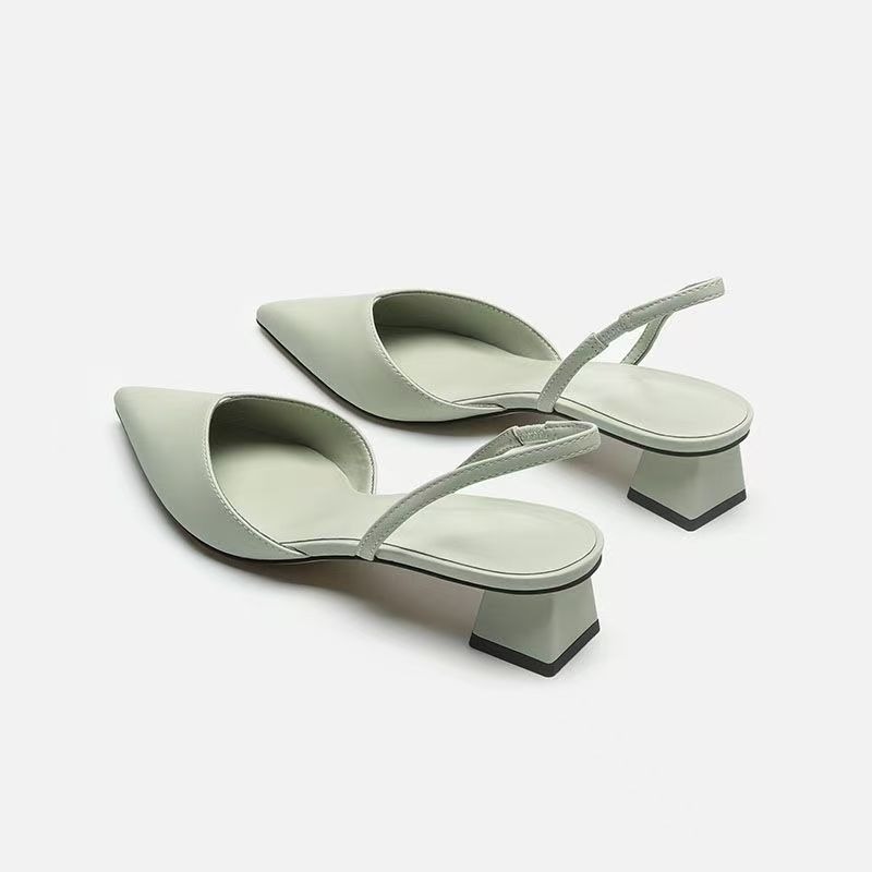 2026 Green Low Heel Strap High - Sandals recension och pris