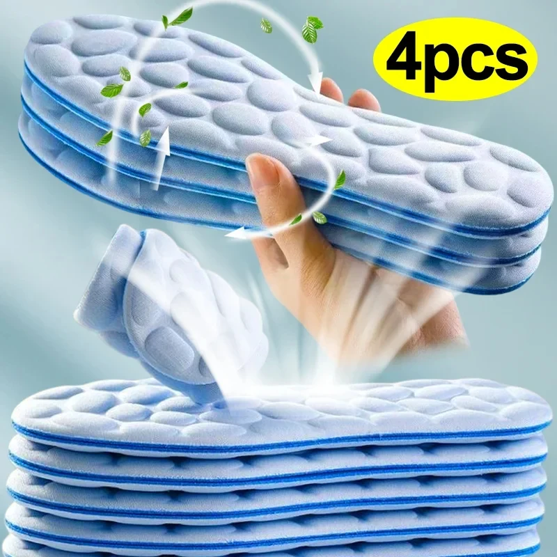 2/4pcs Soft Massage Memory Foa - Breathable Mesh Athletic Shoes recension och pris