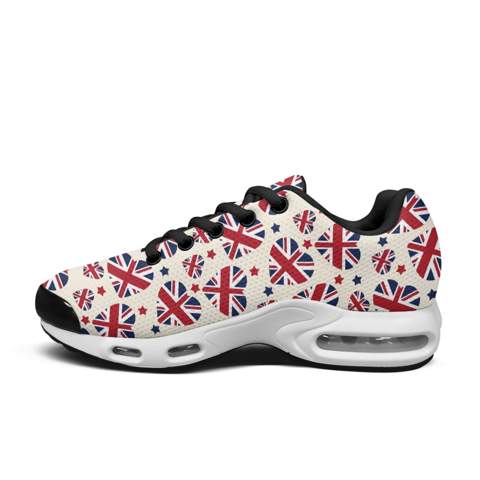 PENSTROLL Union Jack Lace-Up M - Air Cushion Jogger Shoes Men recension och pris