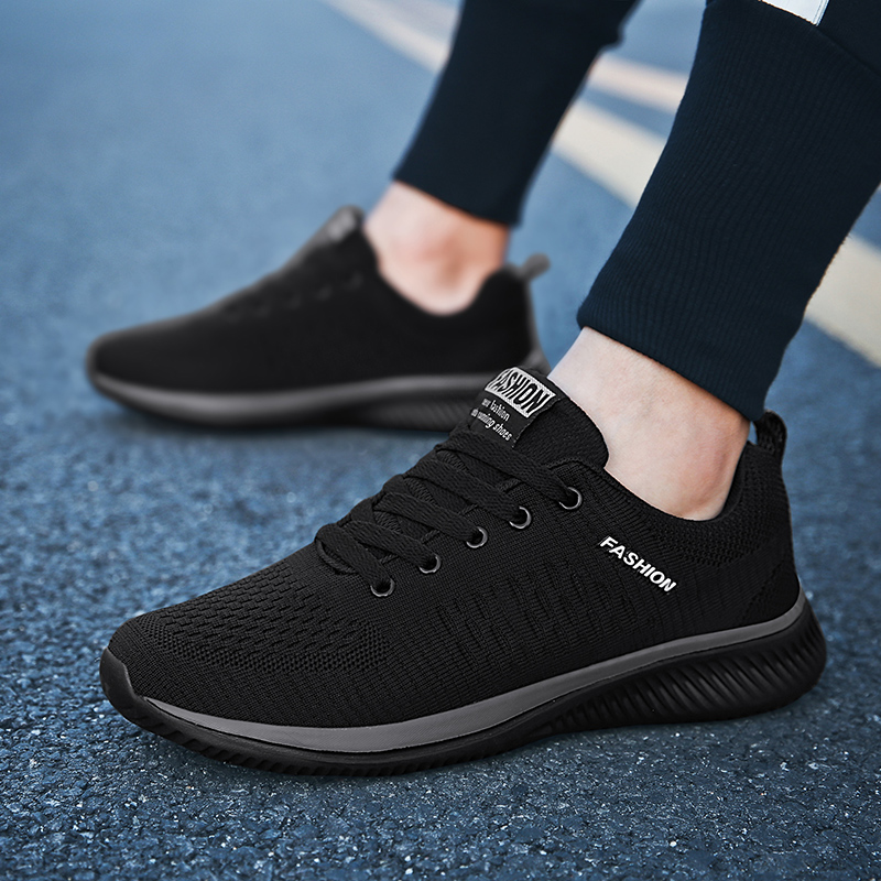 YRZL Sports Shoes for Men Shoe - Knit Fabric Lace Up Sneakers recension och pris