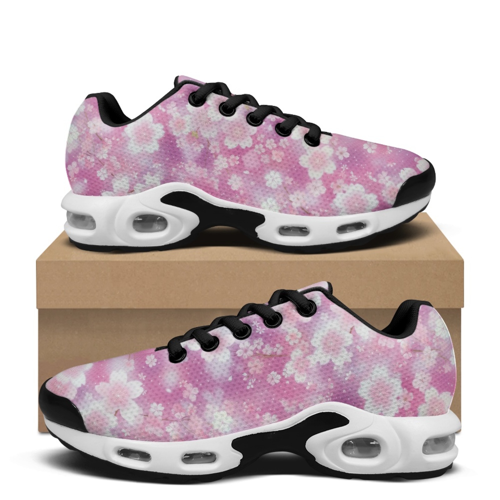 PENSTROLL Pink Floral Pattern  - Air Cushion Jogger Shoes Men recension och pris